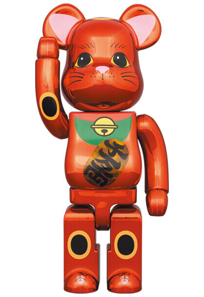 BE@RBRICK Maneki Neko Plum Gold Plating 400% Luminous umekin BE@RBRICK Maneki Neko Plum Gold Plating 400% Luminous umekin