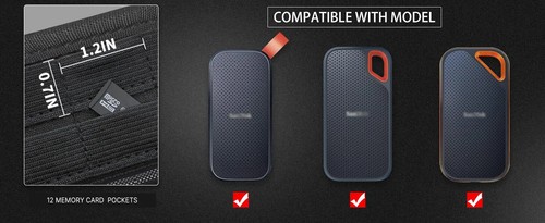 Hard Case For SanDisk Extreme PRO Portable External SSD Carrying Bag Hard Drive - Picture 6 of 11