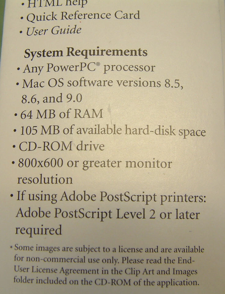 Vintage Software Adobe Illustrator 9.0 Upgrade for Apple Mac Macintosh - Image 4 of 4