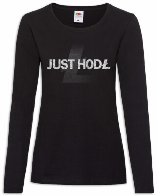 Just Hodl Damen Langarm T-Shirt Crypto Currencies currency Blockchain Fun