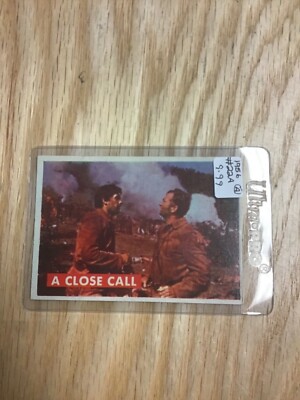 1956 T.C.G. Davy Crockett Green Back A Close Call Card # 22-A