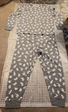 Unlabeled Size 3XL Mens Ghost Halloween Lounge Set 29" Chest 33" Long