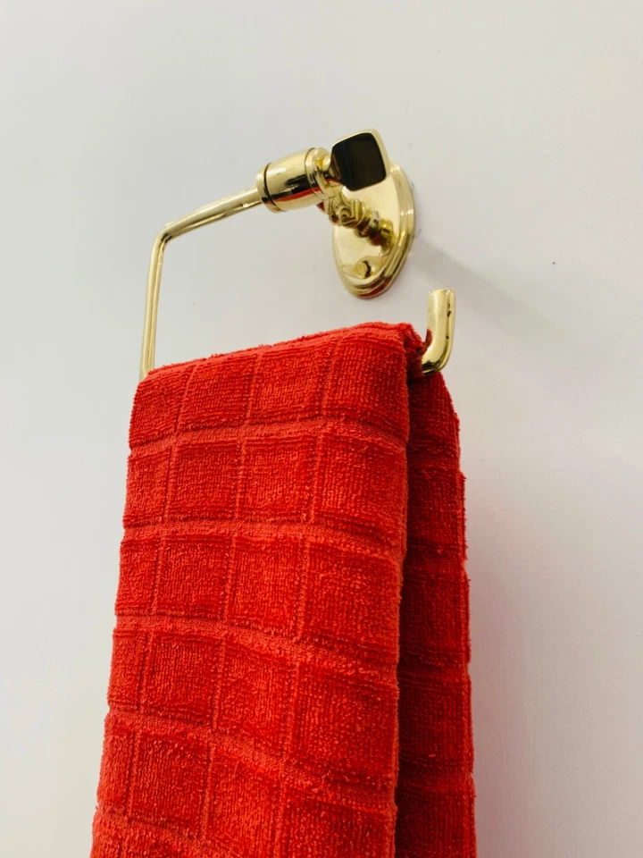 Solid Brass towel holder, For Bathroom, Handmade towel hanger Wall Mounted Antiq - Image 4 of 4