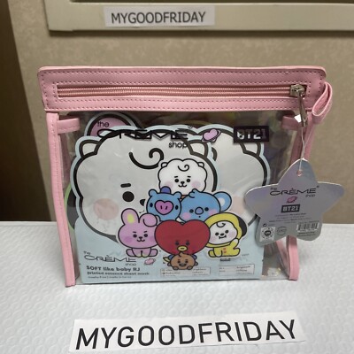 BT21 The Creme Shop: Complete Collection of 16 Masks & Makeup Pouch (BBM8199)