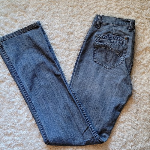 Level 99 Bootcut Denim Jeans Wmn's Sz 28 x 33 Factory Whiskering  - Picture 4 of 6