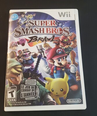 Super Smash Bros Brawl (Nintendo, 2008) Wii Complete, Tested, inserts  seller