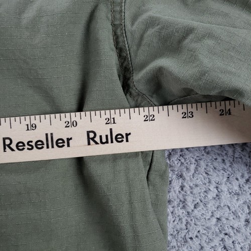 Levis Shirt Mens Large Green Sherpa Lined Shacket Pockets Button Up Long Sleeve - Picture 13 of 14