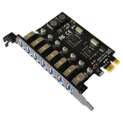 USB 3.0 PCI-E Erweiterungskartenadapter 7-Ports Adapter Externer Controller PCI
