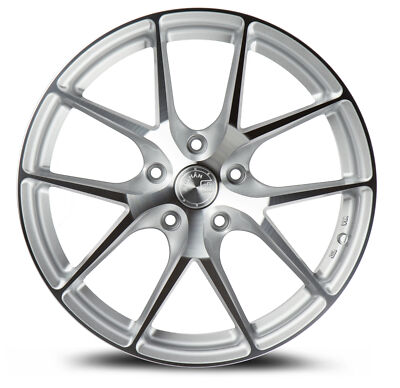 19x8.5|19x9.5 +35|35 Aodhan AFF7 5x112 Machined Silver Wheels (Set