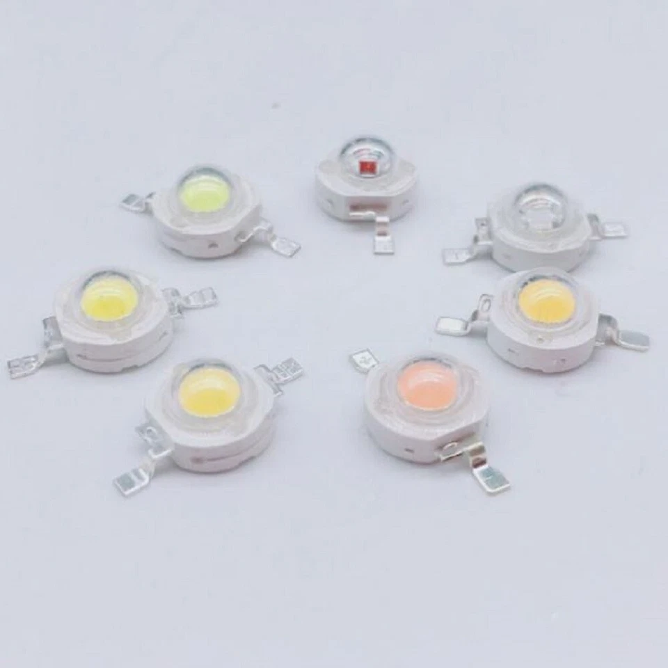 Chip led 5x 1w 3w varie colorazioni alta luminosità 600mA 3V 3.6V  - Immagine 3 di 4