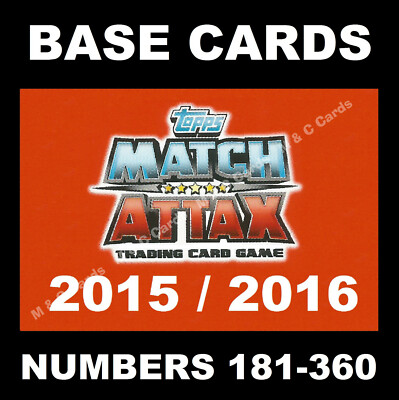Match Attax 2015/16 15/16 Premier League BASISKARTEN 2015/2016 181-360 TOPPS