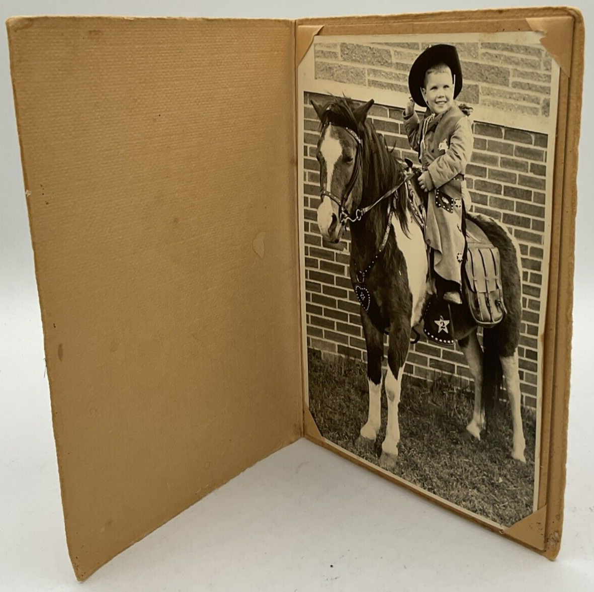 Stivali cappello cowboy vintage 1962 3 anni bambino su pony vestito country martin