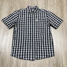 Carhartt Shirt M Work-wear Outdoors Office Collared Button Up Plaid Tee