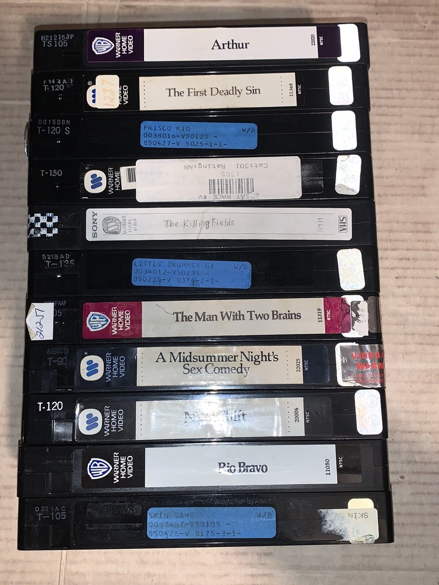 Warner Home Video 80s Clamshell VHS Lot Of 12 | eBay