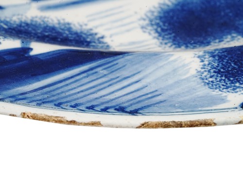 1720S LONDON OR DELFT CHARGER PLATE BRISTOL STYLE - Picture 8 of 10
