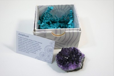 Brasilianischer Amethyst Valentinstag Geschenkbox Kristall Cluster natürliche Qualität AAA