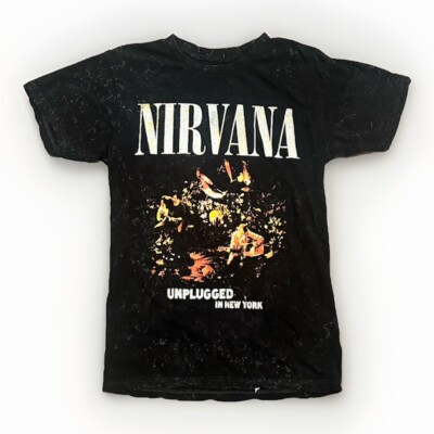 Camiseta De Nirvana Mujer Nirvana T-Shirt Womens Small Unplugged