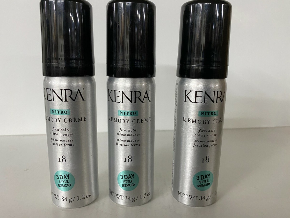 3 X KENRA NITRO MEMORY CREME #18 1.2 OZ TRAVEL SIZE | eBay