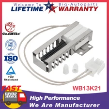 WB13K21 for GE Maytag Magic Chef Gas Oven Range Ignitor Coorstek 501A AP2020569