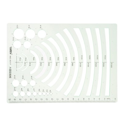 Plastic Arc Template. Artists Drawing Aid with Ruler, Templates ...