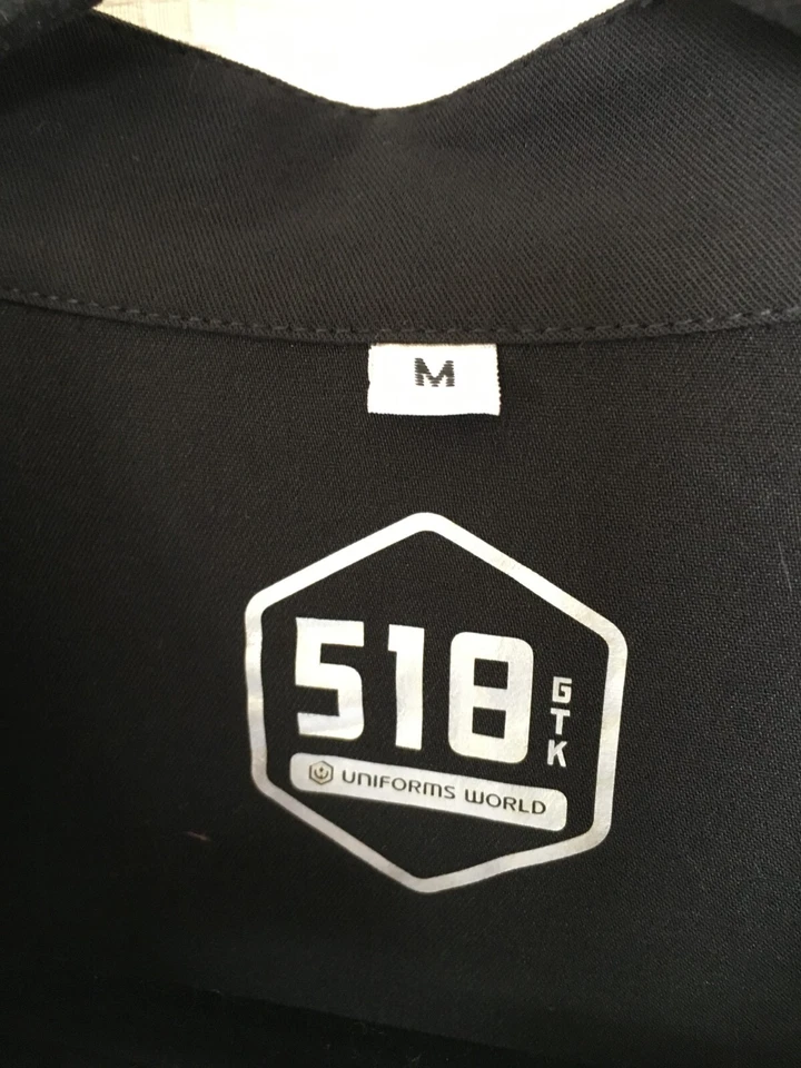 Blusa Médica Uniforms World Para Mujer Talla Mediana 518 GTK Negra Nueva Sin Etiquetas A8 Foto 3 de 4