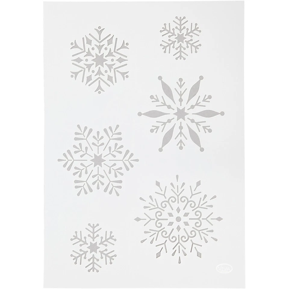 Viva Decor Universal Schablone A4 Schneeflocken