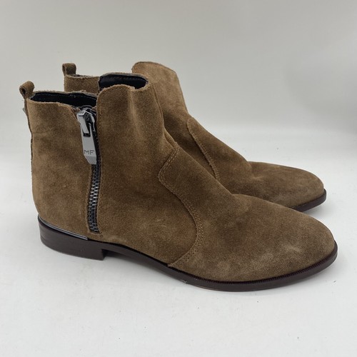 Marc Fisher Brown Suede Leather Rail 