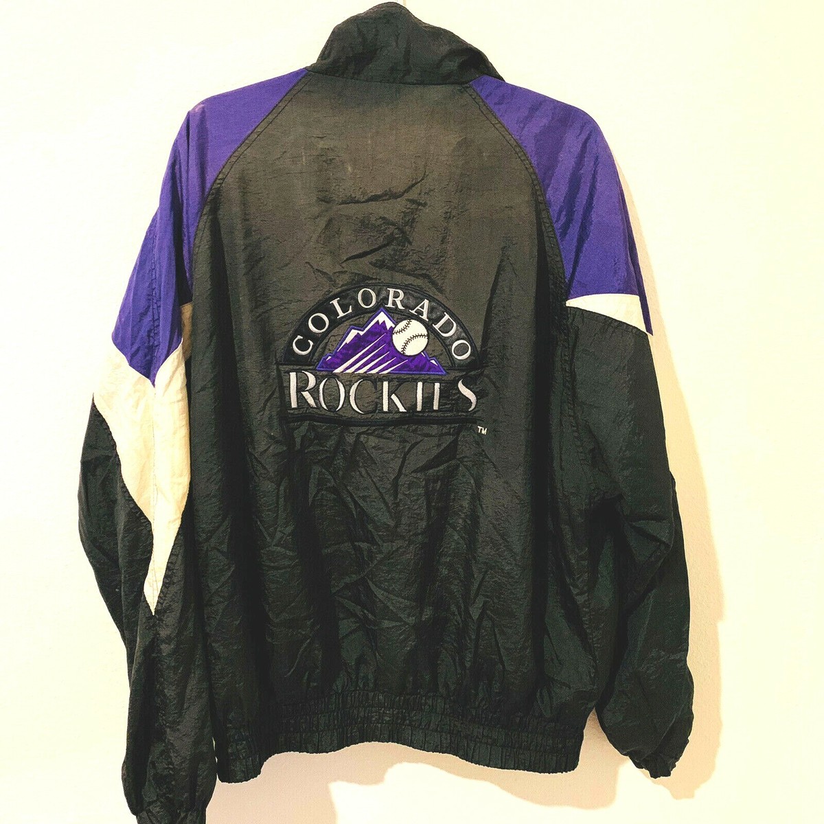 MLB COLORADO ROCKIES -Color Block Windbreaker Tracksuit jacket- Sz