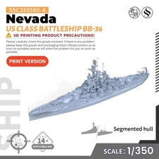 SSMODEL SSC350560-A 1/350 Military Model Kit US Nevada Class Battleship BB-36