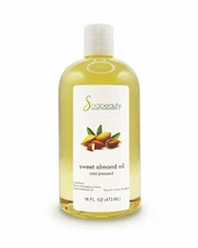 Sweet Almond Oil Cold Pressed Refined 100% Pure & Natural 16 fl oz