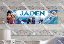 Personalized/Customized Frozen Elsa #2 Name Poster Wall Art Decoration Banner
