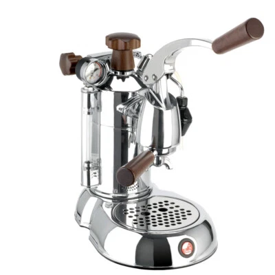La Pavoni Stradivari SPH Handhebel Espressomaschine Siebträger mit Holzgriffen - Bild 1 von 4