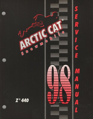Rubyko様確認ページ 1998 ARCTIC CAT SNOWMOBILE Z 440 SERVICE MANUAL 2255-729 NEW (423