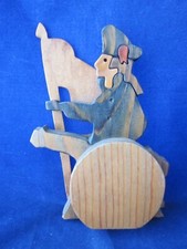 PUCKANE CRAFTS Irish Ireland Handcrafted Wood 3D Folk Art George Washington NEW