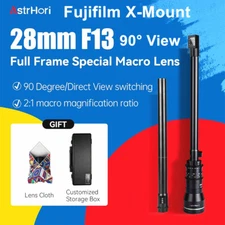 AstrHori 28mm F13 2X Full Frame Macro Probe Lens 90° View for Fujifilm X-Mount 