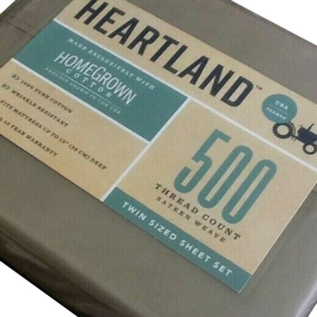 Heartland Homegrown 500TC Cotton Sheet 