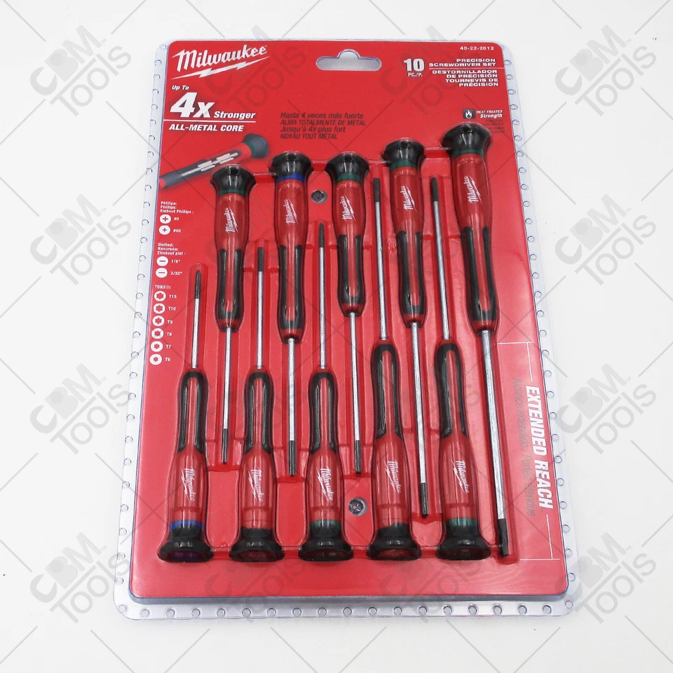 Milwaukee 48-22-2612 - Juego de destornilladores de precisión de 10 piezas Foto 2 de 4