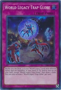 World Legacy Trap Globe - CIBR-EN074 - Super Rare - Unlimited Edition x3 - Near