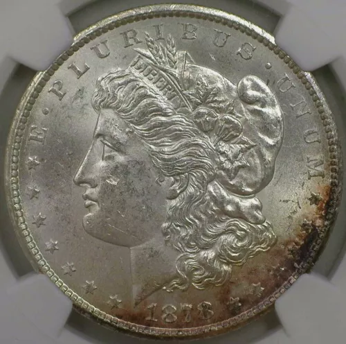 1878 CC Morgan Silver Dollar NGC MS63 Great Eye Appeal Strong Strike Carson City