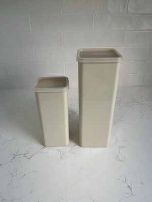 Vintage Tupperware cracker, cheese, or butter keeper, 2 FULL SETS, 1696 & 1927