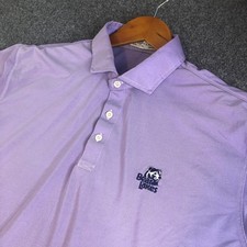 Holderness Bourne Tailored Fit Golf Polo Shirt XL Purple Lavender Short Sleeve