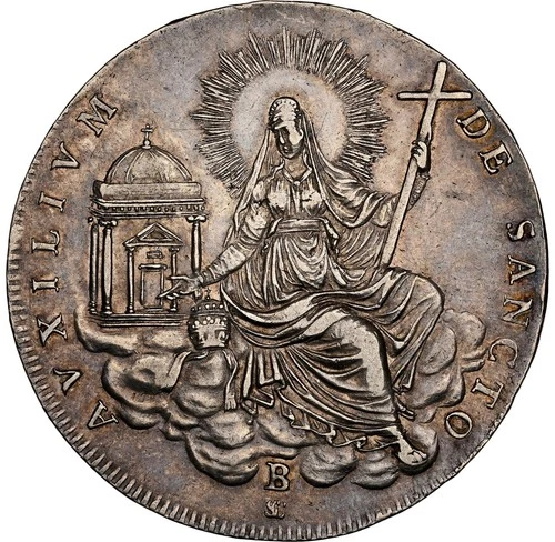 Papal States - 1829B - Sede Vacante Scudo - NGC AU Details - GORGEOUS TONING!