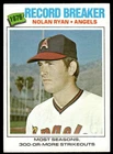 Nolan Ryan 1977 Topps Baseball #234 California Angels Raw Card Record Breaker EX
