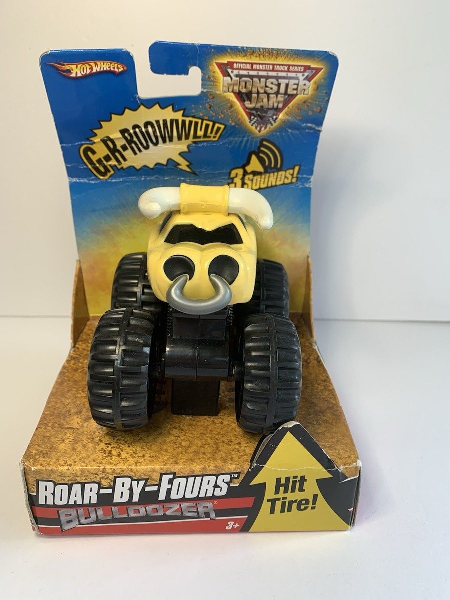 Hot Wheels Monster Jam Roar-By-Fours Bulldozer Truck 2008 Mattel