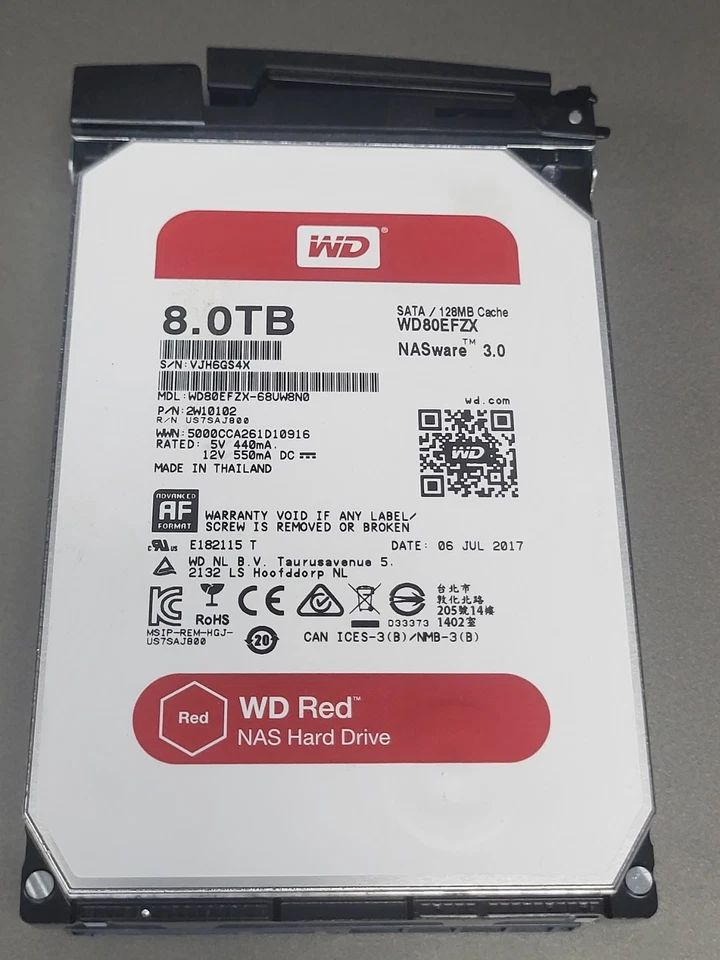 QNAP TS-453U-RP 4 Bay Network Attached Storage 32TB Cap. 4x8TB WD Red Tested #73 - Image 3 of 4
