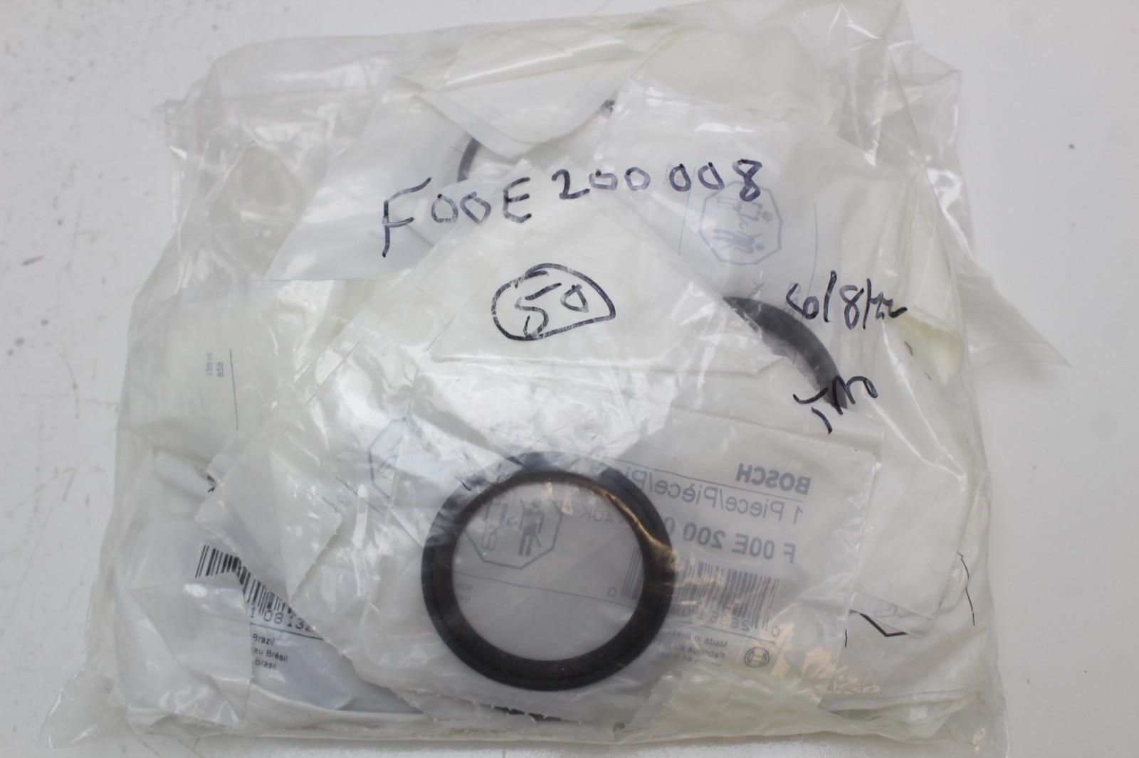 New Bosch F00E200008 Flat Seal Ring F 00E 200 008 Lot of 50 Rings