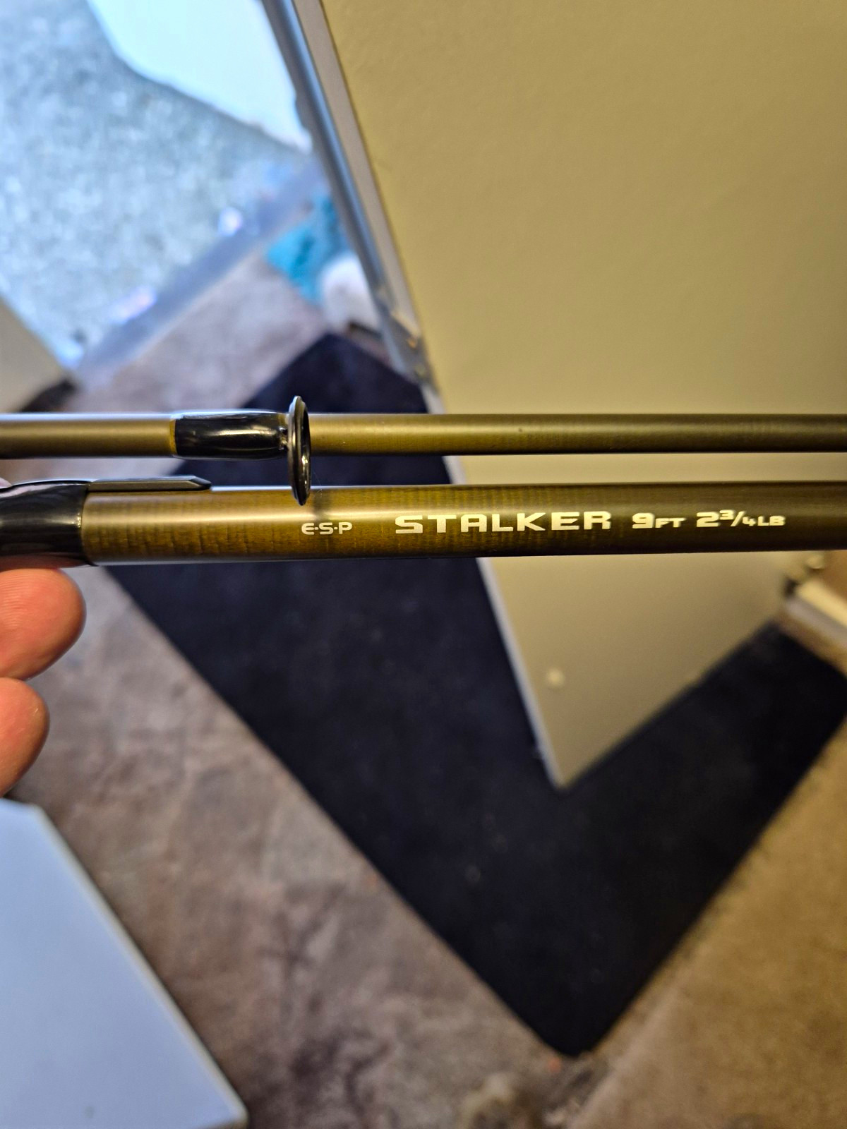 ESP Stalker Airwave 9ft 2 3/4lb Carp Spinning Rod Carbon 2pc Fast