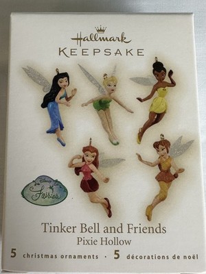 HALLMARK TINKER BELL AND FRIENDS PIXIE HOLLOW FAIRIES 2009 SET OF 5