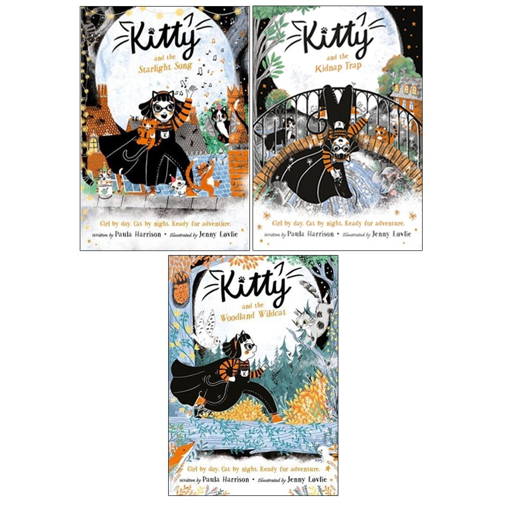 Paula Harrison Kitty Series 3 Books Collection Set Kitty and the Kidnap Trap