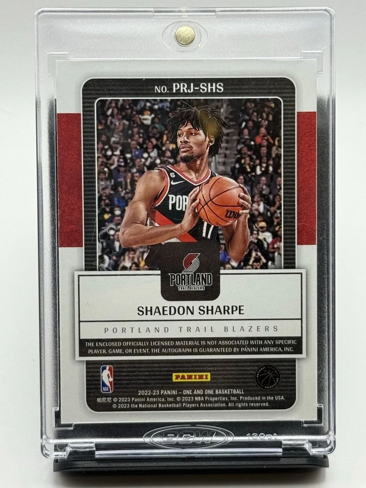 2022-23 Panini One and One - Prime Rookie RPA Shaedon Sharpe /25 - Image 2 of 4